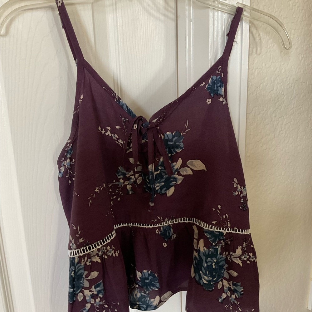 Don’t Ask Why Purple Floral Cami Top